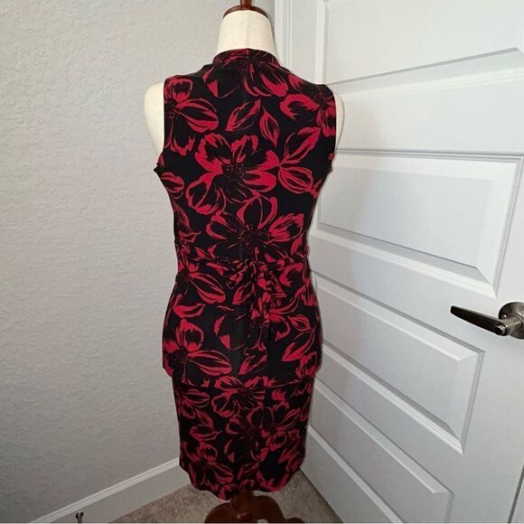 Norma Kamali Floral Print Faux Wrap Dress - Picture 3 of 10